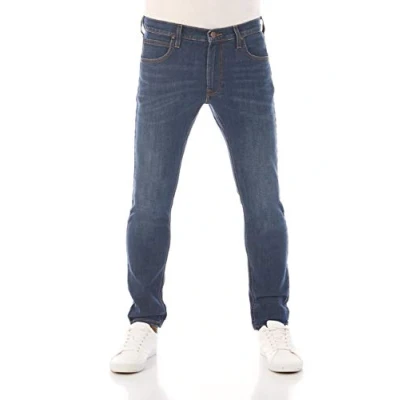 Imagen de Lee Luke Slim Fit Pantalones vaqueros de hombre ajuste ceñido y cónico, fabricados en algodón denim elástico color azul, negro gris, tallas 38, 39, 40, 41, 42, 44, 46, 31W x 34L