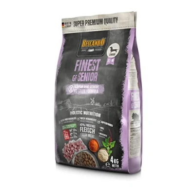 Imagen de Belcando Finest GF Senior [4 kg] Alimento para Perros sin Cereales Comida Seca Mayores y sensibles Completo a Partir de 1 año Edad