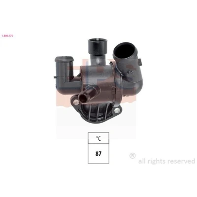 Imagen de EPS 1.880.770 Termostato, refrigerante 87 Made in Italy OE Equivalent con junta VOLKSWAGEN: GOLF 6, Scirocco III, Passat B6 Berlina