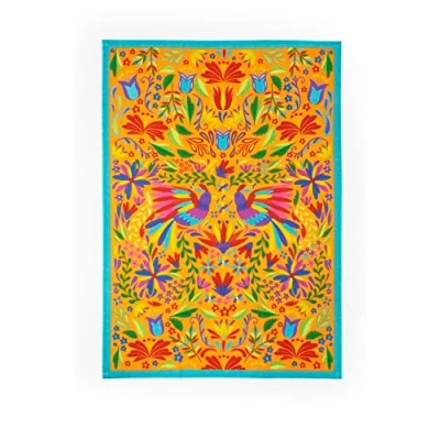 Imagen de Excelsa Mexican Flowers Paño de Cocina 100% algodón 70x50, con Ojal