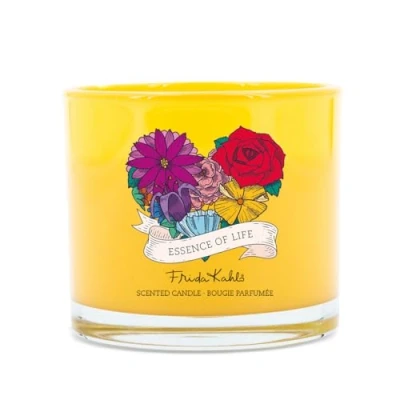 Imagen de Frida Kahlo vela perfumada pequeña en tarro de cristal, esencia vida, regalo para mujeres, aromática afrutada, larga duración (30 h), cera soja