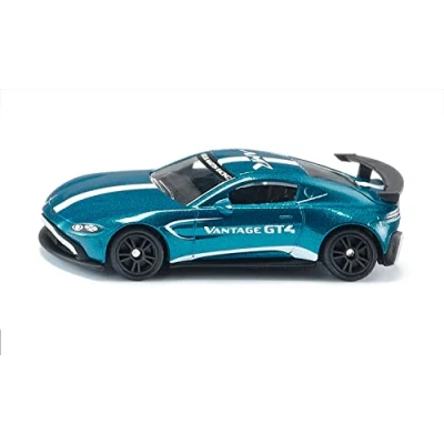 Imagen de siku 1577, Aston Martin Vantage GT4, Coche de juguete, Metal/Plástico, Azul, Pintura metalizada, Gran alerón posterior, Llantas deportivas, Diseño detallado