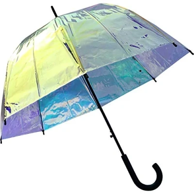 Imagen de Paraguas con campana automática Shiny Transparente multicolor, 85 cm, de