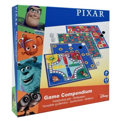 Imagen de Disney Pixar Games Compendio, Disfruta de 4 Juegos Mesa, Nueve Morris para Hombres, Corrientes Aire, Ludo, Juego escaleras, Gran Regalo Mayores 5 años