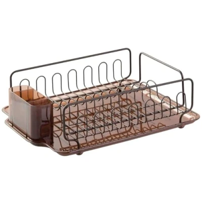 Imagen de iDesign, Forma Lupe, Seca platos doble, Ámbar/Bronce