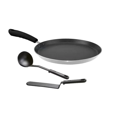 Imagen de Crepera Para Inducción Cosylife + 2 Utensilios De Cocina
