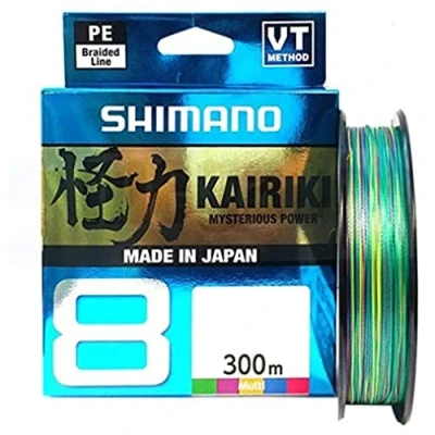 Imagen de Shimano Kairiki 8, 300 Meter, 0.130 mm/8.2 kg, Línea de Pesca Trenzada, 59Wpla68R22