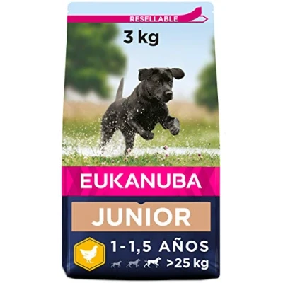 Imagen de Eukanuba Alimento seco para perros jóvenes de raza grande, rico en pollo fresco 3 kg
