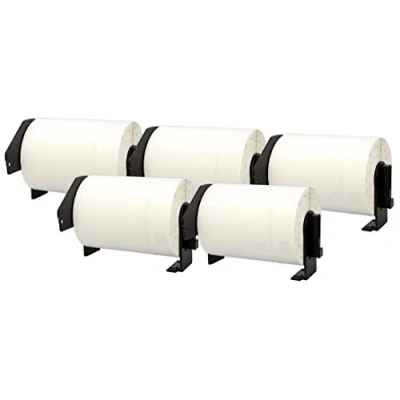 Imagen de 5 Compatibles Rollos DK11241 DK 11241 102mm x 152mm Etiquetas para Brother P Touch QL 1050 1050N 1060N 1100 1110NWB (200 por Rollo)