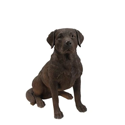 Imagen de Hi Line Regalo Ltd Sentado Labrador Retriever Perro Estatua, Color marrón