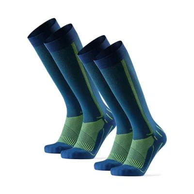 Imagen de DANISH ENDURANCE Calcetines de Compresión Mujer y Hombre, Deporte, Running, Recuperación, Multicolor: 1 x Negro, Blanco, 43 47