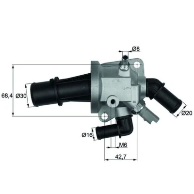 Imagen de MAHLE ORIGINAL TI 153 88 Termostato, refrigerante OPEL: Corsa C Hatchback, Meriva A, Combo Tour, SUZUKI: SWIFT 3, IGNIS 2