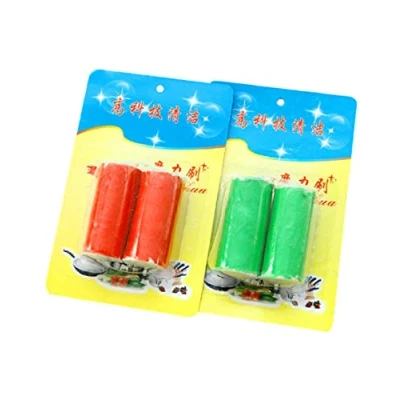 Imagen de bleulover 4 pcs mágico (acero inoxidable cepillo de limpieza bastón metal antirouille
