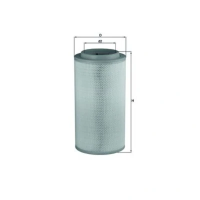 Imagen de MAHLE ORIGINAL LX 1734 Filtro de aire 530,0 267,0 Cartucho filtrante MERCEDES BENZ: AXOR 2, ACTROS MP2 / MP3