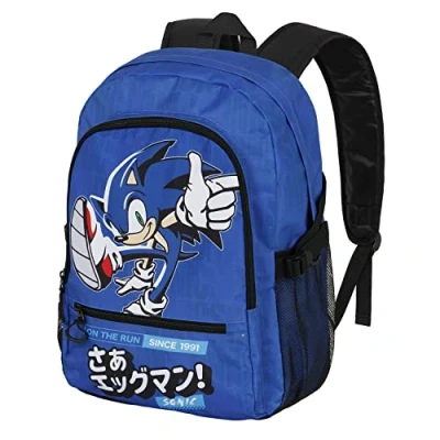 Imagen de Sonic the Hedgehog Sega On Run Mochila Fight FAN 2.0, Azul, 31 x 44 cm, Capacidad 24 L