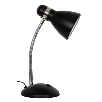 Imagen de BEL AIR HOME Lámpara de Escritorio MEGARA 1xE27 Flexo para Mesa Trabajo o Mesita Noche Metal 40cm Altura Interruptor ON/OFF en Base (NEGRO)