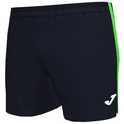 Imagen de Joma Elite Malla Short Running, Hombre, Negro Verde Fluor, XL