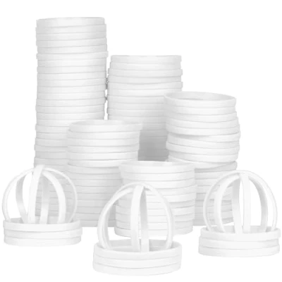 Imagen de LVNRIDS 100 Pulseras de Silicona para Adulto, 8 inch Longitud elásticas Goma Deportes Regalos a granel Suministros Profesores Decoraciones fiestas Blanco