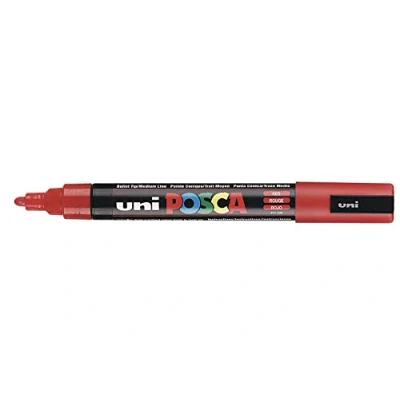 Imagen de Posca Uni Ball Pluma Marcadora PC 5M Rojo Individual