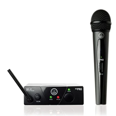 Imagen de AKG WMS40 MINI VOC ISM3 Micrófono inalámbrico (vocal, banda UHF), color negro
