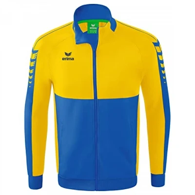 Imagen de ERIMA Niños Six Wings Chaqueta Worker, new royal/amarillo, 116