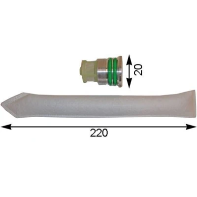 Imagen de MAHLE ORIGINAL AD 76 000S Filtro Deshidratante TOYOTA: Corolla IX Hatchback, Land Cruiser 80, SUZUKI: SWIFT 3, SUBARU: Legacy 4 Limousine