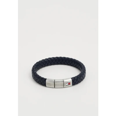Imagen de Tommy Hilfiger Rounded Braided Pulsera blue/silvercoloured, Hombre, Talla: One Size, Blue/silver/coloured