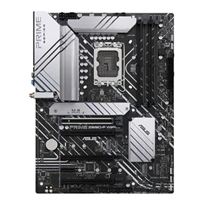 Imagen de ASUS Prime Z690 P WiFi Placa base Intel LGA 1700 ATX (PCIe 5.0, tres M.2, VRM de 14+1 fases, DDR5, LAN 2.5 GB, USB 3.2 Gen. 2x2 tipo C, 1 C frontal, Thunderbolt 4)