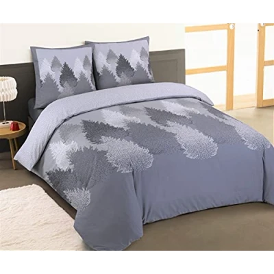 Imagen de Vision Juego de funda nórdica franela (240 x 220 cm, 2 fundas almohada 65 100 % algodón,