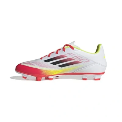Imagen de adidas Performance F50 CLUB FG/MG Botas de fútbol con tacos, Hombre, Talla: 43 1/3, Footwear white/core black/solar yellow Zapatos