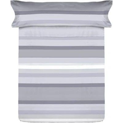 Imagen de Donegal Collections Juego de Sabanas Cama 105 105x190 Nicol Gris Ropa 3 Piezas Incluye Sabana Bajera, Encimera y Funda Almohada Microfibra Extra Suave