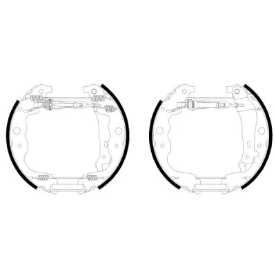 Imagen de TEXTAR 84069301 Zapatas de freno 228 42 con palanca mano accesorios, cilindro rueda, accionador DACIA: LOGAN 2