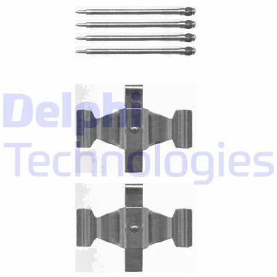 Imagen de DELPHI LX0464 Kit de accesorios, pastillas frenos MERCEDES BENZ: Clase E Berlina, S CLS Coupé