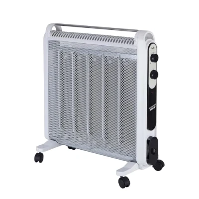 Imagen de Radiador Jata RD227B, 5 elementos, 2000 W, 2 potencias, Termostato, Blanco
