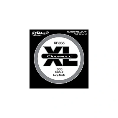 Imagen de D&#039;Addario CB065 Chromes Bass Guitar Single String, Long Scale .065