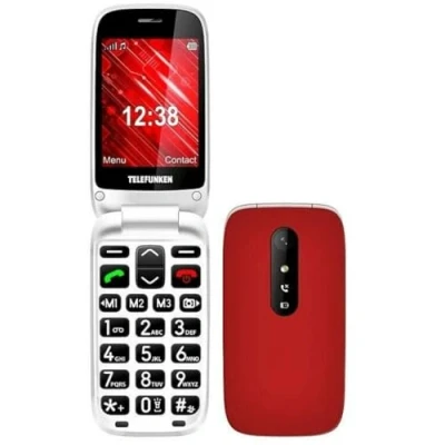 Imagen de Móvil Telefunken S445, Rojo, 32MB RAM, 2.8&quot;, 800 mAh, Teclas grandes, Botón SOS