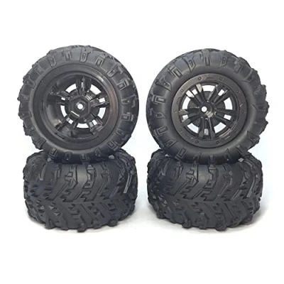Imagen de lascivious 4 ruedas de neumático ensanchamiento neumáticos para 144001 124016 124018 124019 12428 HBX 16889 16890 RC piezas actualización coche