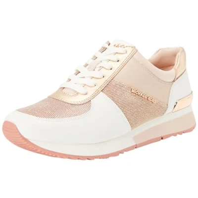 Imagen de MICHAEL KORS Allie Trainer, Sneaker Mujer, Oro Rosa, 39.5 EU