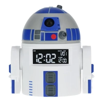 Imagen de Reloj despertador R2D2 Producto oficial Star Wars, con sonidos de R2D2, decoración óptimoa para fans Wars temporizador despertar, alimentado por USB