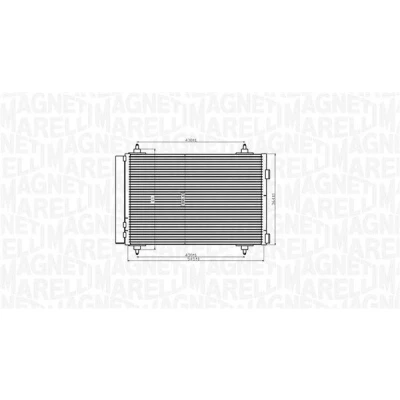 Imagen de MAGNETI MARELLI 350203916000 Condensador con secador 545x358x16 358 545 16 PEUGEOT: 307 SW, Hatchback, 308 I CITROËN: C4 Hatchback
