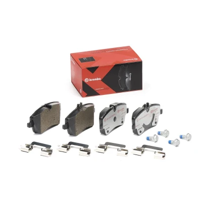 Imagen de BREMBO P 50 045X Juego de pastillas freno preparado para indicador desgaste con tornillos pinza accesorios MERCEDES BENZ: CLK Coupé