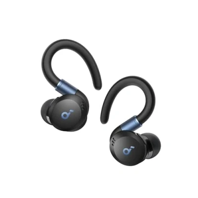 Imagen de Soundcore Sport X20 Auriculares inalámbricos Deportivos cancelación de Ruido, Ganchos giratorios y Extensibles, Graves Profundos, Impermeables IP68, Resistentes al Sudor Polvo,Larga reproducción