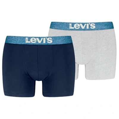Imagen de Levi&#039;s MEN Melange Brief 2 PACK Culotte, Hombre, Talla: XL, Blue combo