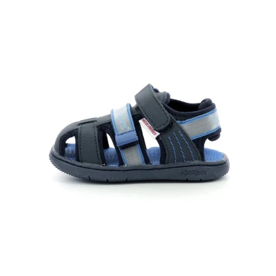Imagen de Kickers Sandalias de senderismo para niños, Talla: 27, Marine Zapatos