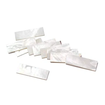 Imagen de Alnicov 10 piezas de material incrustación hoja en blanco concha nácar para diapasón guitarra 36 * 12 1 mm