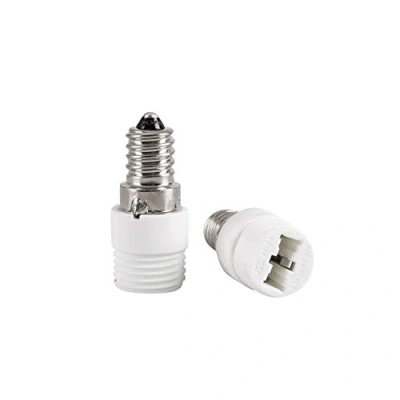 Imagen de Mextronic Adaptador de casquillo E14 a G9: convertidor portalámparas para bombillas LED, halógenas, CFL (2 unidades)