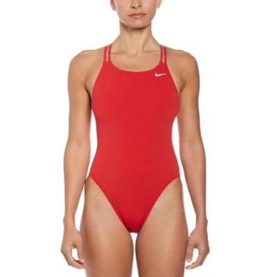 Imagen de Nike Spiderback One Piece Traje de Baño, Mujer, Rojo (University Red), S