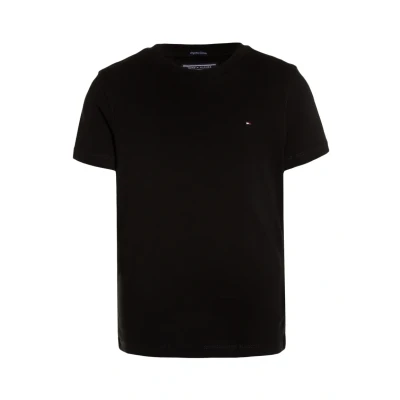 Imagen de Tommy Hilfiger Boys Basic Cn Knit S/S Kb0kb04140 Camisetas de Punto, Negro (Meteorite), 16 años Niños