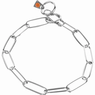 Imagen de Ibañez Collares básicos para Perros Collar Cadena Acero Inoxidable ESLABÓN Largo Fino