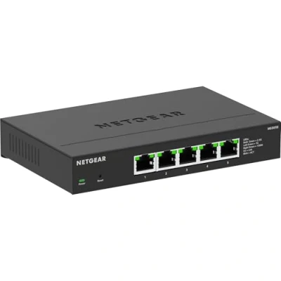 Imagen de NETGEAR switch de 5 puertos Multi Gigabit Ethernet Plus (MS305E): gestionable, 1 G/2,5 G, montaje sobremesa o en pared